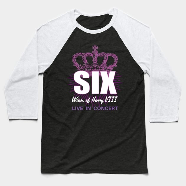 Six Wives of Henry VIII Baseball T-Shirt by CafeConCawfee